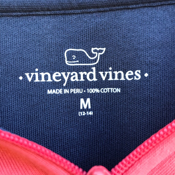 COPY - Vineyard Vines youth M Long sleeve Pullover Coral - Picture 3 of 4